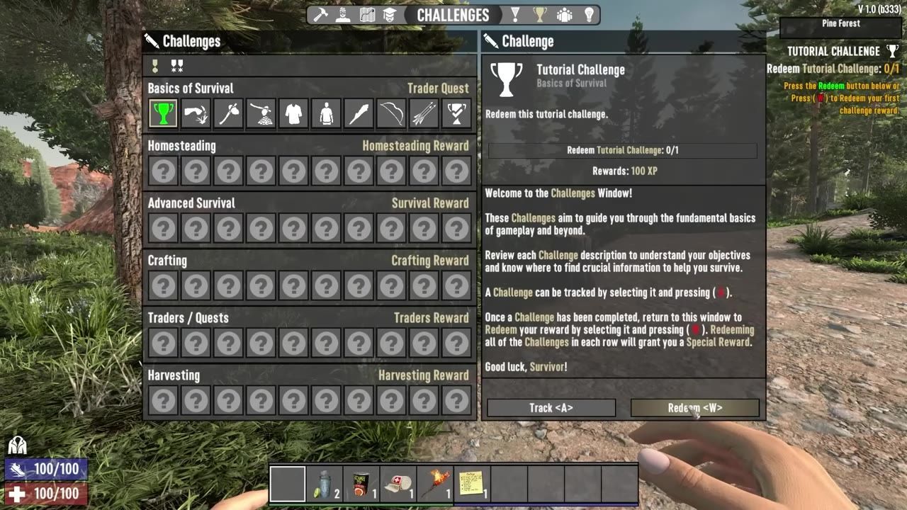 A screenshot displaying the challenges menu in a game, with various categories visible.